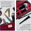 imageLAURA GELLER NEW YORK Quilted Makeup Bag with Brush Case Burgundy  Toiletry Bag Organizer for Travel  Large Capacity Full Size Makeup Bag  Easy to CleanBurgundy
