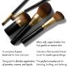 imageLAURA GELLER NEW YORK Retractable Black Kabuki Brush for Liquid Cream and Powder Face Makeup With Aluminum Handle05 Full Face Brush Set 5pc