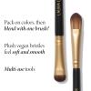 imageLAURA GELLER NEW YORK Retractable Black Kabuki Brush for Liquid Cream and Powder Face Makeup With Aluminum Handle14 DualEnded Eyeshadow Brush