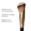 imageLAURA GELLER NEW YORK Retractable Black Kabuki Brush for Liquid Cream and Powder Face Makeup With Aluminum Handle17 Angled Precision Concealer Brush