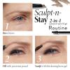 imageLAURA GELLER NEW YORK SculptnStay Clear Brow Gel  Eyebrow Setting Gel  Shapes and Sculpts  NonSticky FormulaSoft Black