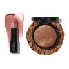 imageLAURA GELLER NEW YORK Baked BalancenBrighten Powder Foundation Toffee  Italian Marble Sheer Hydrating Lipstick Al Fresco