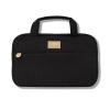 imageLAURA GELLER NEW YORK Quilted Folding Travel Makeup Bag Black  Hanging Toiletry Bag Organizer for Travel  Large Capacity Full Size Makeup Bag  Easy to Clean