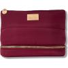 imageLAURA GELLER NEW YORK Quilted Makeup Bag with Brush Case Burgundy  Toiletry Bag Organizer for Travel  Large Capacity Full Size Makeup Bag  Easy to CleanBurgundy