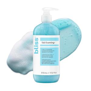 imageBliss Fab Foaming 2In1 Cleanser and Exfoliator with Bamboo Buffers  64 Fl Oz  OilFree Gel Face Wash  Makeup Remover  Vegan ampamp Cruelty Free2in1 Cleanser with Bamboo Buffers 172 Fl Oz