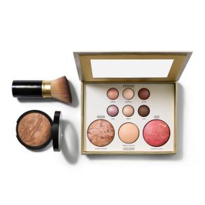 imageLAURA GELLER Baked Starter Kit Tuscan Dreams  Baked BalancenBrighten Powder Foundation  Retractable Angled Kabuki Brush  Best of the Best Palette Tuscan Dreams tan