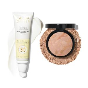 imageLAURA GELLER BrightennProtect Foundation and SPF Makeup Primer Set BalancenBrighten Fair and Spackle SPF 30 Primer