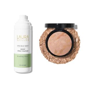 imageLAURA GELLER NEW YORK Baked BalancenBrighten Powder Foundation Fair  Spackle Mist Boost with Cooling Aloe