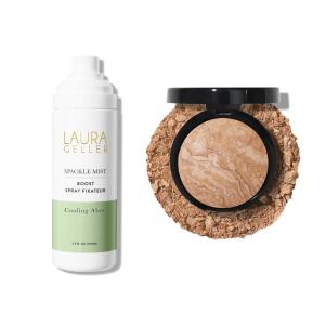 imageLAURA GELLER NEW YORK Baked BalancenBrighten Powder Foundation Medium  Spackle Mist Boost with Cooling Aloe