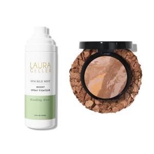 imageLAURA GELLER NEW YORK Baked BalancenBrighten Powder Foundation Tan  Spackle Mist Boost with Cooling Aloe