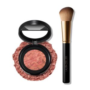 imageLAURA GELLER NEW YORK Baked BlushnBrighten Marbleized Blush  Apricot Berry ampamp Angled Brush 2pc Set10 Rose All Day