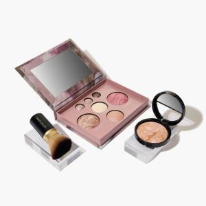imageLAURA GELLER NEW YORK Baked Starter Kit Baked BalancenBrighten Powder Foundation Fair and Best of the Best Palette Blush Bronzer Highlighter Eyeshadow and Retractable Kabuki Brush