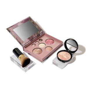 imageLAURA GELLER NEW YORK Baked Starter Kit Fair Best of the Best Full Face Palette  Baked BalancenBrighten Powder Foundation  Retractable Angled Kabuki Brush Set01 Porcelain