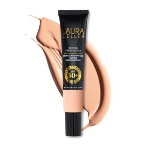 imageLAURA GELLER NEW YORK Better Than Block SkincareInfused Serum Foundation with Broad Spectrum SPF 50 Sand01 Fair