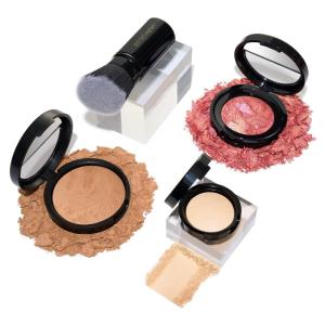 imageLAURA GELLER NEW YORK Daily Routine Kit 4 PC Baked BalancenBrighten Foundation Sand  Retractable Kabuki Brush  BlushnBrighten Tropic Hues  Original Baked Highlighter French Vanilla05 Golden Medium  Tropic Hues  French Vanilla