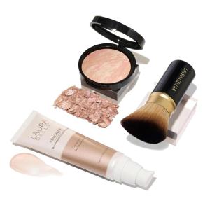 imageLAURA GELLER NEW YORK Everyday Routine Kit  Baked BalanceNBrighten Color Correcting Powder Foundation Medium  Retractable Angled Kabuki  Spackle Makeup Primer Champagne Glow 3 PC01 Porcelain  Champagne Glow