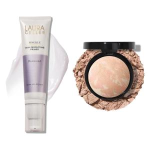 imageLAURA GELLER NEW YORK Illuminating Duo Baked BalancenGlow Illuminating Foundation Porcelain  Spackle SkinPerfecting Makeup Primer Diamond