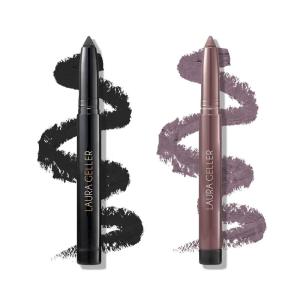 imageLAURA GELLER NEW YORK Kajal Longwear Kohl Eyeliner Pencil Duo Soft Black  Smoky Plum