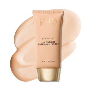 imageLAURA GELLER NEW YORK QuenchnTint Hydrating Foundation  MediumDeep  Sheer to Light Buildable Coverage  Natural Glow Finish  Lightweight Formula with Hyaluronic Acid00 PorcelainFair
