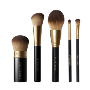 imageLAURA GELLER NEW YORK Retractable Black Kabuki Brush for Liquid Cream and Powder Face Makeup With Aluminum Handle05 Full Face Brush Set 5pc