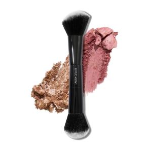 imageLAURA GELLER NEW YORK Retractable Black Kabuki Brush for Liquid Cream and Powder Face Makeup With Aluminum Handle09 DualEnded Blush  Bronzer Brush