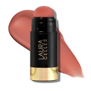 imageLAURA GELLER NEW YORK Serum Blush Tint Lightweight Liquid Blush for Cheeks Weightless Watercolor Sheer Finish Practical Pink02 Refreshing Rose