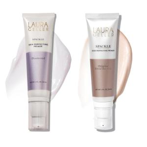 imageLAURA GELLER NEW YORK Spackle Duo Spackle SkinPerfecting SuperSize Makeup Primer  Diamond ampamp Ethereal Rose Gold  Foundation Makeup Primer