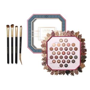 imageLAURA GELLER NEW YORK Holiday 2025 Ultimate Essentials  The Ultimate Palette 31 Baked Eyeshadows Minimalism Maximized  Shadow Skills 4PC Eye Brush Set