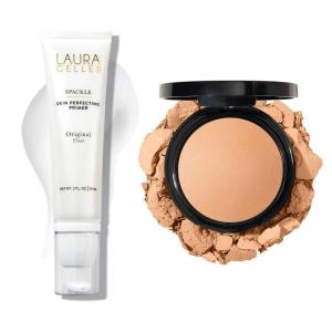 imageLAURA GELLER NEW YORK Baked Double Take Powder Foundation Golden Medium  Spackle SuperSize Skin Perfecting Makeup Primer with Hyaluronic Acid Original