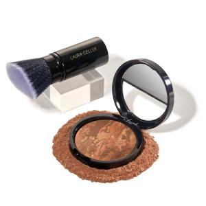 imageLAURA GELLER NEW YORK Baked BalancenBrighten Foundation with Kabuki Brush Makeup Set Light08 Deep