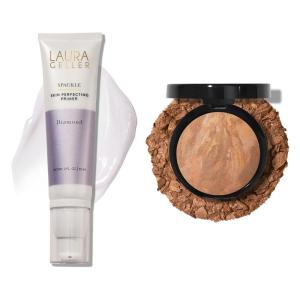 imageLAURA GELLER NEW YORK Illuminating Duo Baked BalancenGlow Illuminating Foundation Sand  Spackle SkinPerfecting Makeup Primer Diamond