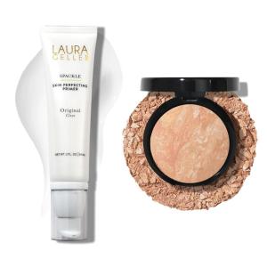 imageLAURA GELLER NEW YORK Baked BalancenBrighten Powder Foundation  Fair  Spackle SuperSize Makeup Primer with Hyaluronic Acid Original