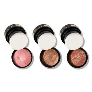 imageLAURA GELLER NEW YORK Baked to Go Trio BalancenBrighten Foundation Deep  BlushnBalance Blush Pink Buttercream  BronzenBrighten Bronzer Deep  Travel Size