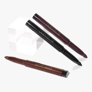 imageLAURA GELLER NEW YORK Best of Kajal  Dark Brown Deep Black Smoky Amethyst  Longwear Eyeliner Pencil  Builtin Sharpener