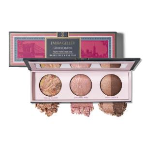 imageLAURA GELLER NEW YORK Holiday 2025 Gellers Greatest Kit  Baked Face ampamp Eye Palette New York Minute  4in1 Travel Makeup Brush02 New York Minute Face  Eye Palette